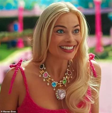 chanel barbie movie necklace|margot robbie chanel necklace.